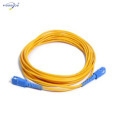 Chaqueta de PVC SC de diámetro de cable de 2,0 mm Chaqueta de parche de fibra óptica Dupont Kevlar